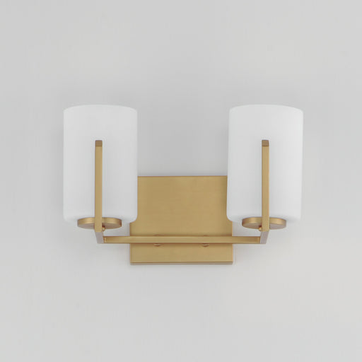 Dart 2 Light Bath Vanity Light in Natural Aged Brass