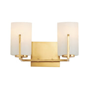 Dart 2 Light Bath Vanity Light in Satin Brass