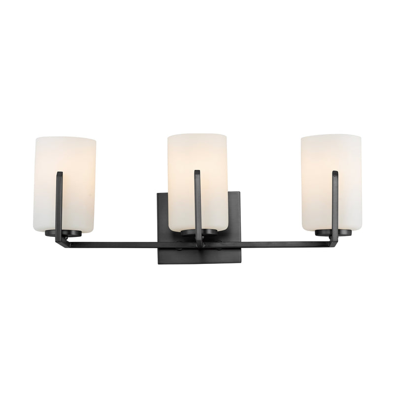 Dart 3 Light Bath Vanity Light in Black