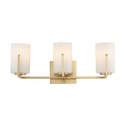 Dart 3 Light Bath Vanity Light in Natural Aged Brass