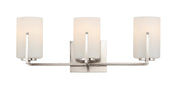 Dart 3 Light Bath Vanity Light in Satin Nickel