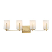 Dart 4 Light Bath Vanity Light in Natural Aged Brass