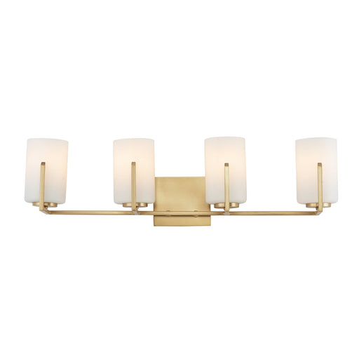 Dart 4 Light Bath Vanity Light in Natural Aged Brass
