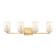 Dart 4 Light Bath Vanity Light in Satin Brass