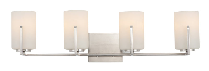 Dart 4 Light Bath Vanity Light in Satin Nickel