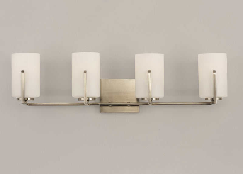 Dart 4 Light Bath Vanity Light in Satin Nickel
