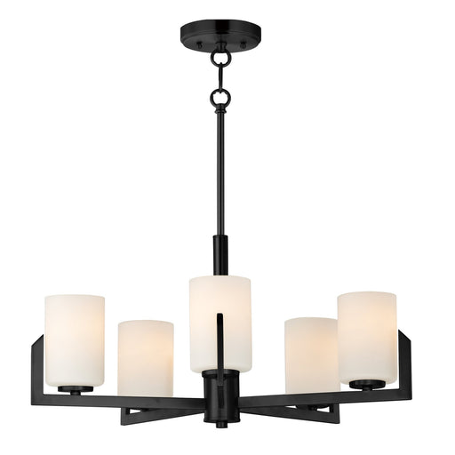 Dart 5 Light Chandelier in Black