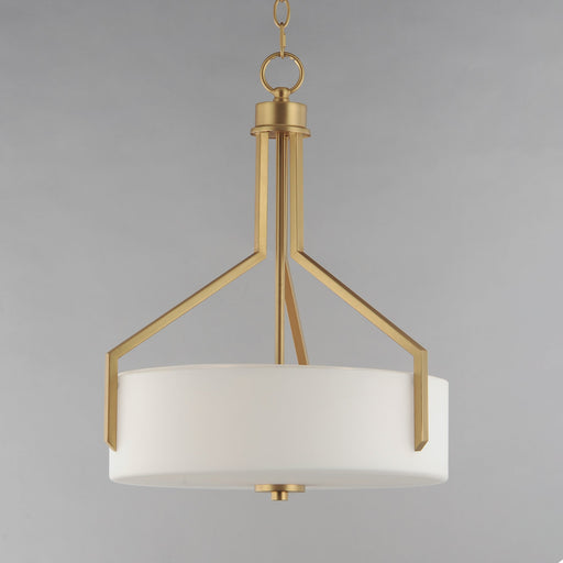 Dart 3 Light Pendant in Natural Aged Brass