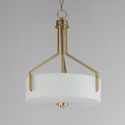 Dart 3 Light Pendant in Satin Brass