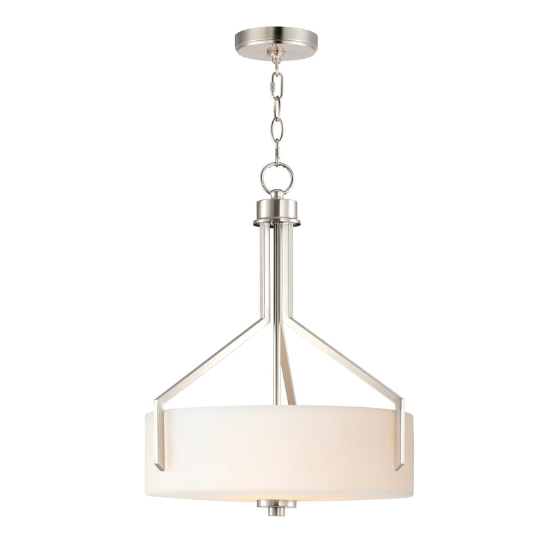 Dart 3 Light Pendant in Satin Nickel