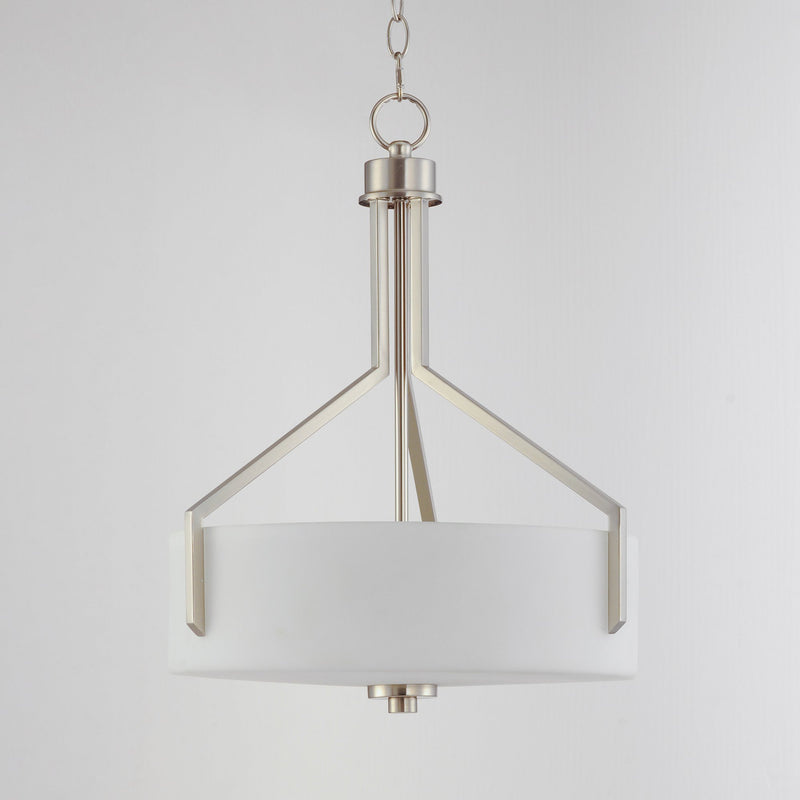 Dart 3 Light Pendant in Satin Nickel