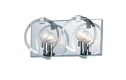 Looking Glass 2 Light Bath Vanity Light in Polished Chrome