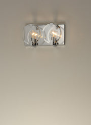 Looking Glass 2 Light Bath Vanity Light in Polished Chrome