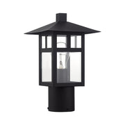 Crestlake Medium Outdoor Post Light in Textured Black