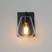 Geode 1 Light Wall Sconce in Black