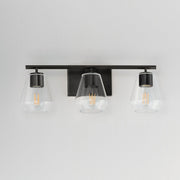 Geode 3 Light Bath Vanity Light in Black