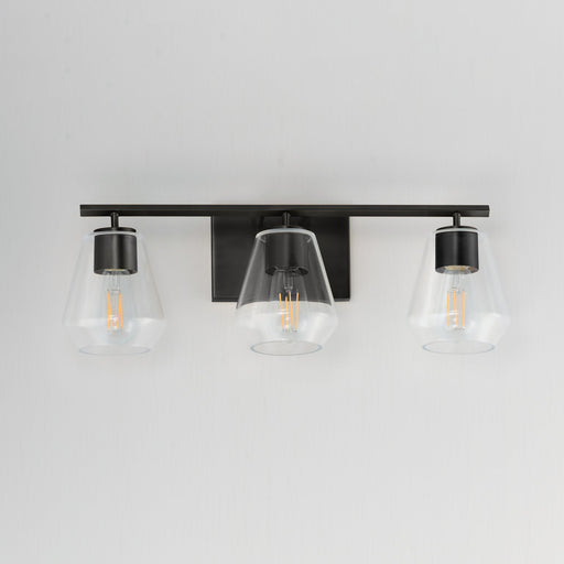 Geode 3 Light Bath Vanity Light in Black