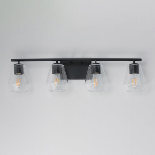Geode 4 Light Bath Vanity Light in Black