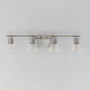 Geode 4 Light Bath Vanity Light in Satin Nickel