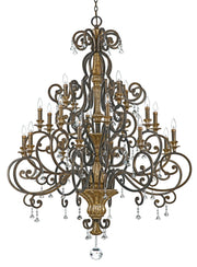 Marquette 20-Light Chandelier in Heirloom - Lamps Expo
