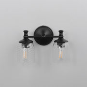 Swirl 2 Light Bath Vanity Light in Black