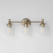 Swirl 3 Light Bath Vanity Light in Satin Champagne