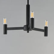 Emana 3 Light Chandelier in Black