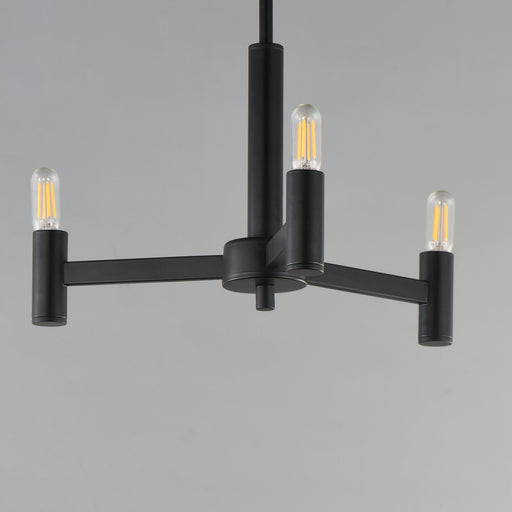 Emana 3 Light Chandelier in Black
