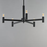 Emana 5 Light Chandelier in Black