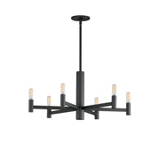 Emana 6 Light Chandelier in Black