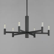 Emana 6 Light Chandelier in Black