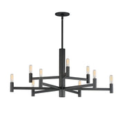 Emana 9 Light Chandelier in Black