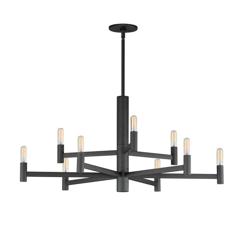 Emana 9 Light Chandelier in Black