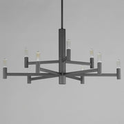 Emana 9 Light Chandelier in Black
