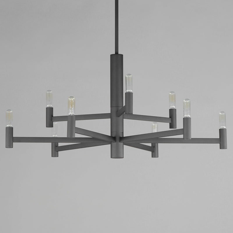 Emana 9 Light Chandelier in Black