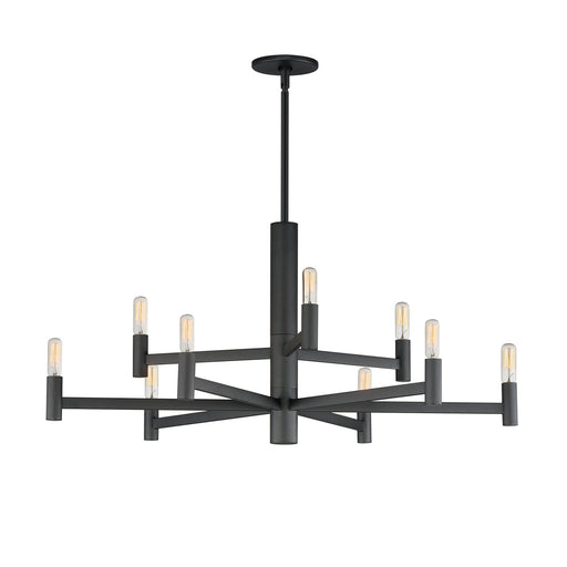 Emana 9 Light Chandelier in Black