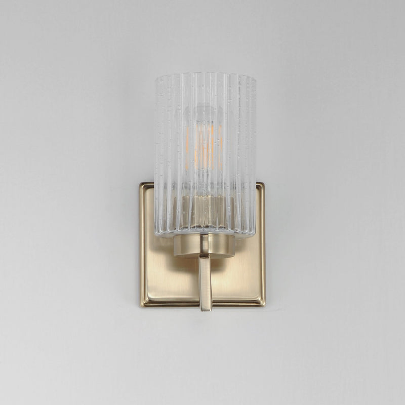 Rigata 1 Light Wall Sconce in Satin Champagne