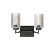 Rigata 2 Light Bath Vanity Light in Black