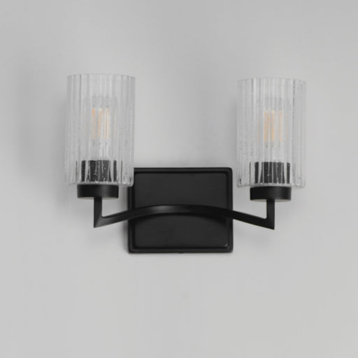 Rigata 2 Light Bath Vanity Light in Black