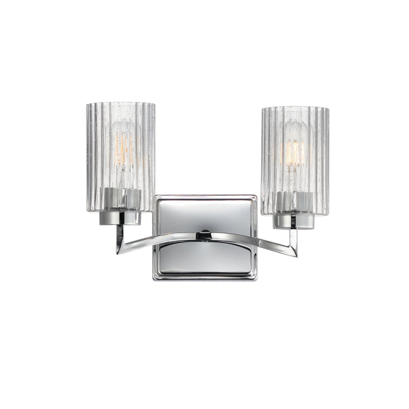 Rigata 2 Light Bath Vanity Light in Polished Nickel