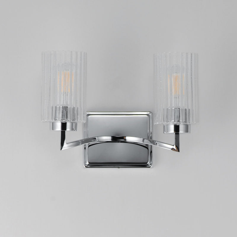 Rigata 2 Light Bath Vanity Light in Polished Nickel