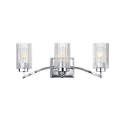 Rigata 3 Light Bath Vanity Light in Polished Nickel