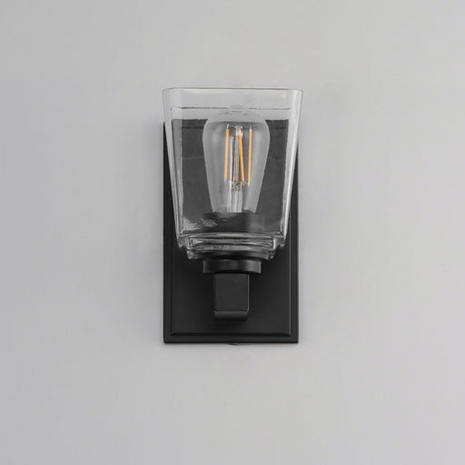 Cubos 1 Light Wall Sconce in Black