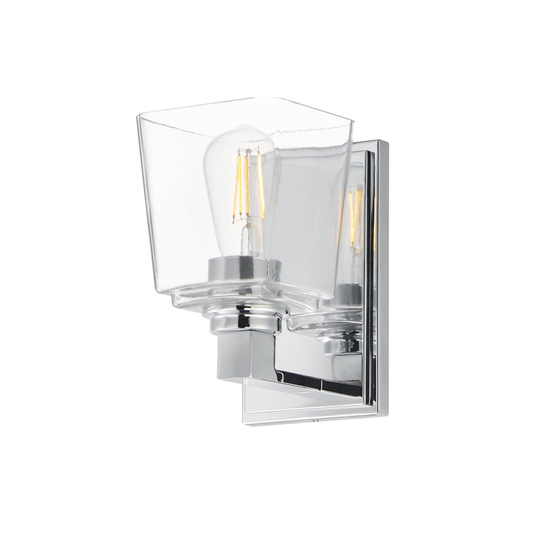 Cubos 1 Light Wall Sconce in Polished Chrome