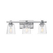 Cubos 3 Light Bath Vanity Light in Polished Chrome