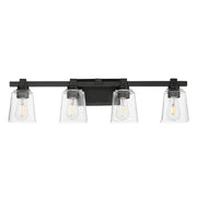Cubos 4 Light Bath Vanity Light in Black