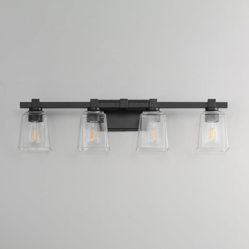 Cubos 4 Light Bath Vanity Light in Black