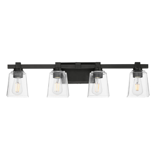 Cubos 4 Light Bath Vanity Light in Black
