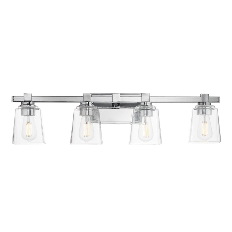 Cubos 4 Light Bath Vanity Light in Polished Chrome