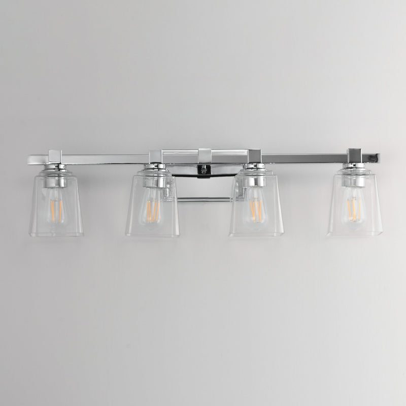 Cubos 4 Light Bath Vanity Light in Polished Chrome